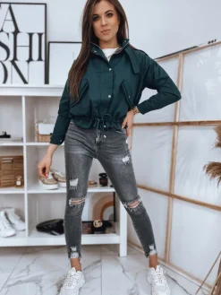 Kurtki Damskie>Dstreet Kurtka damska bomberka SISI zielona TY1858