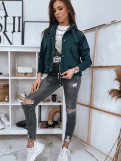 Kurtki Damskie>Dstreet Kurtka damska bomberka SISI zielona TY1858