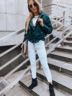 Kurtki Damskie>Dstreet Kurtka damska bomberka SISI zielona TY1858z