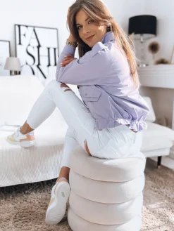 Kurtki Damskie>Dstreet Kurtka damska bomberka SISI fioletowa TY3426