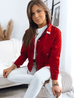 Kurtki Damskie>Dstreet Kurtka damska bomberka SISI czerwona TY3486