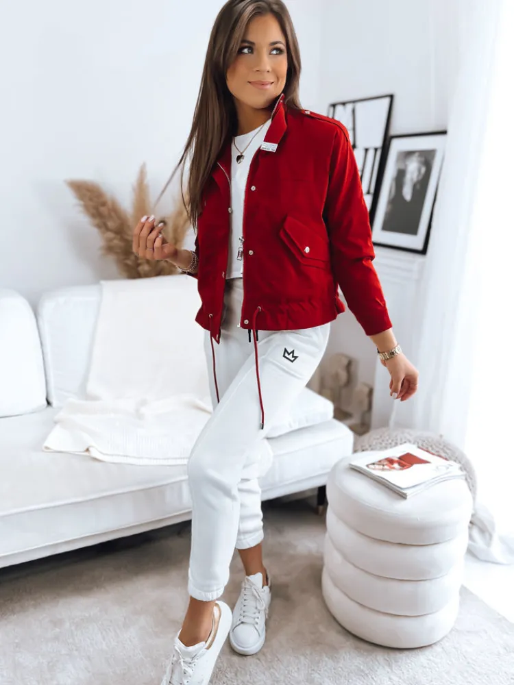 Kurtki Damskie>Dstreet Kurtka damska bomberka SISI czerwona TY3486