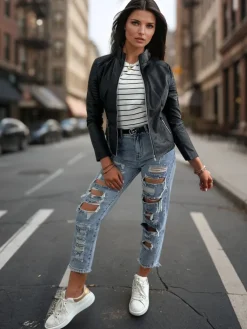 Kurtki Damskie>Dstreet Kurtka damska BRETA czarna TY3453