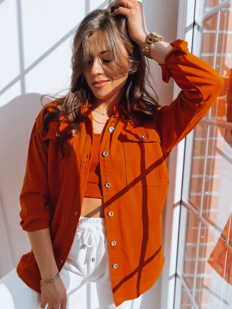 Kurtki Damskie>Dstreet Kurtka damska COSMO pomarańczowa TY3528