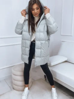 Kurtki Damskie>Dstreet Kurtka damska DAYTON jasnoszara TY2483