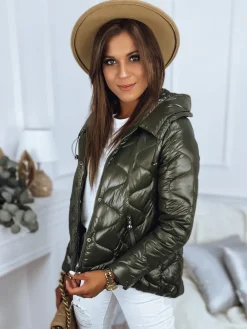 Kurtki Damskie>Dstreet Kurtka damska DELIS zielona TY2838