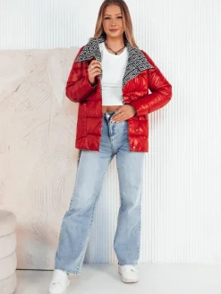 Kurtki Damskie>Dstreet Kurtka damska DELSY czerwona TY4122