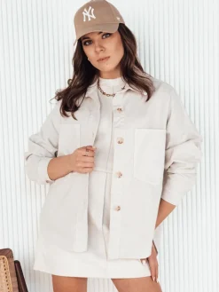 Koszule Damskie|Kurtki Damskie>Dstreet Kurtka damska DOSTA beżowa TY4144