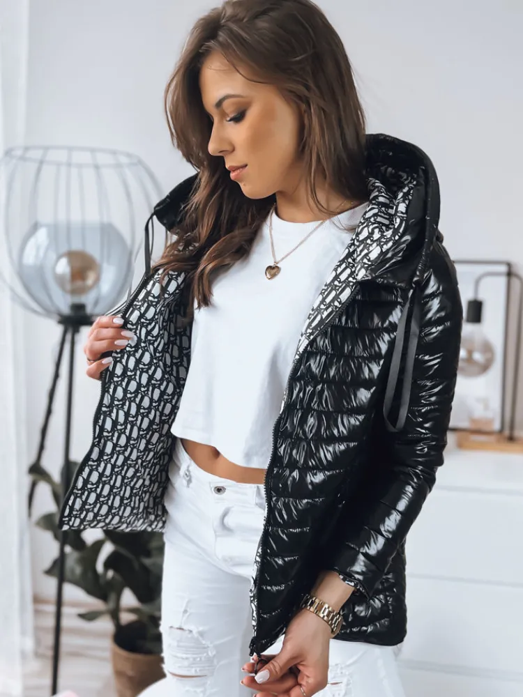 Kurtki Damskie>Dstreet Kurtka damska dwustronna JIMA czarna TY3473