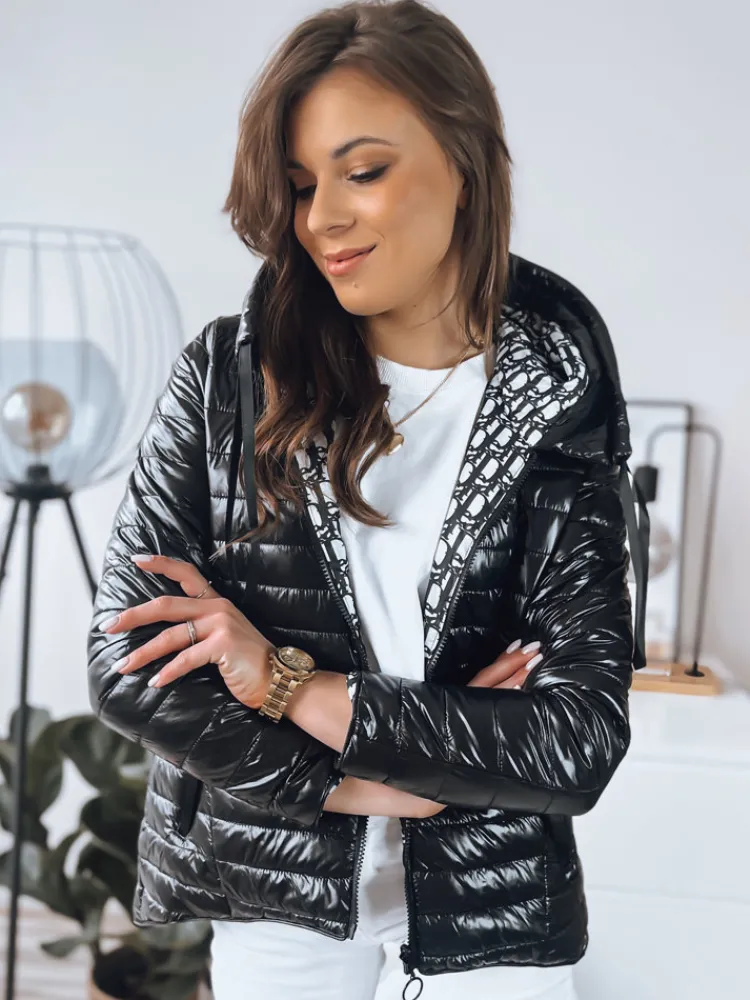 Kurtki Damskie>Dstreet Kurtka damska dwustronna JIMA czarna TY3473