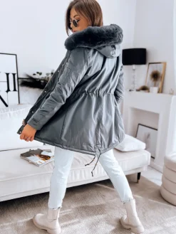 Kurtki Damskie>Dstreet Kurtka damska ERISS ciemnoszara TY3257