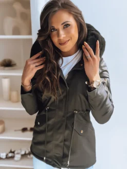 Kurtki Damskie>Dstreet Kurtka damska ERISS zielona TY3674