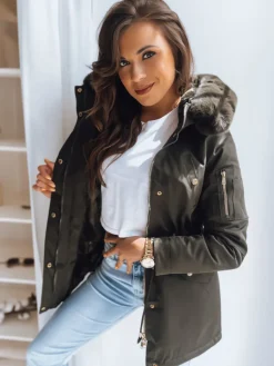 Kurtki Damskie>Dstreet Kurtka damska ERISS zielona TY3674