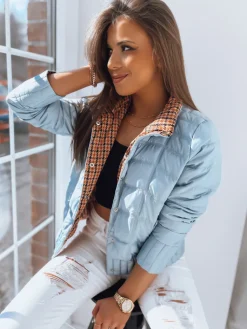 Kurtki Damskie>Dstreet Kurtka damska FIORELLA niebieska TY3563