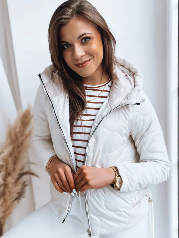 Kurtki Damskie>Dstreet Kurtka damska FLUFFY biała TY3582