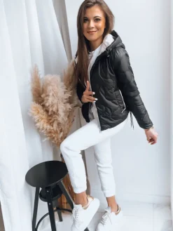 Kurtki Damskie>Dstreet Kurtka damska FLUFFY czarna TY3586