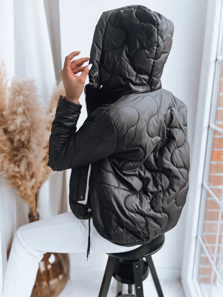 Kurtki Damskie>Dstreet Kurtka damska FLUFFY czarna TY3586