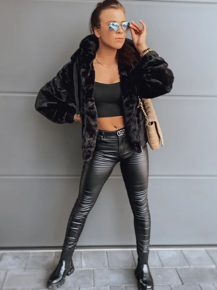 Kożuszki Damskie|Kurtki Damskie>Dstreet Kurtka damska FRESCO czarna TY2974