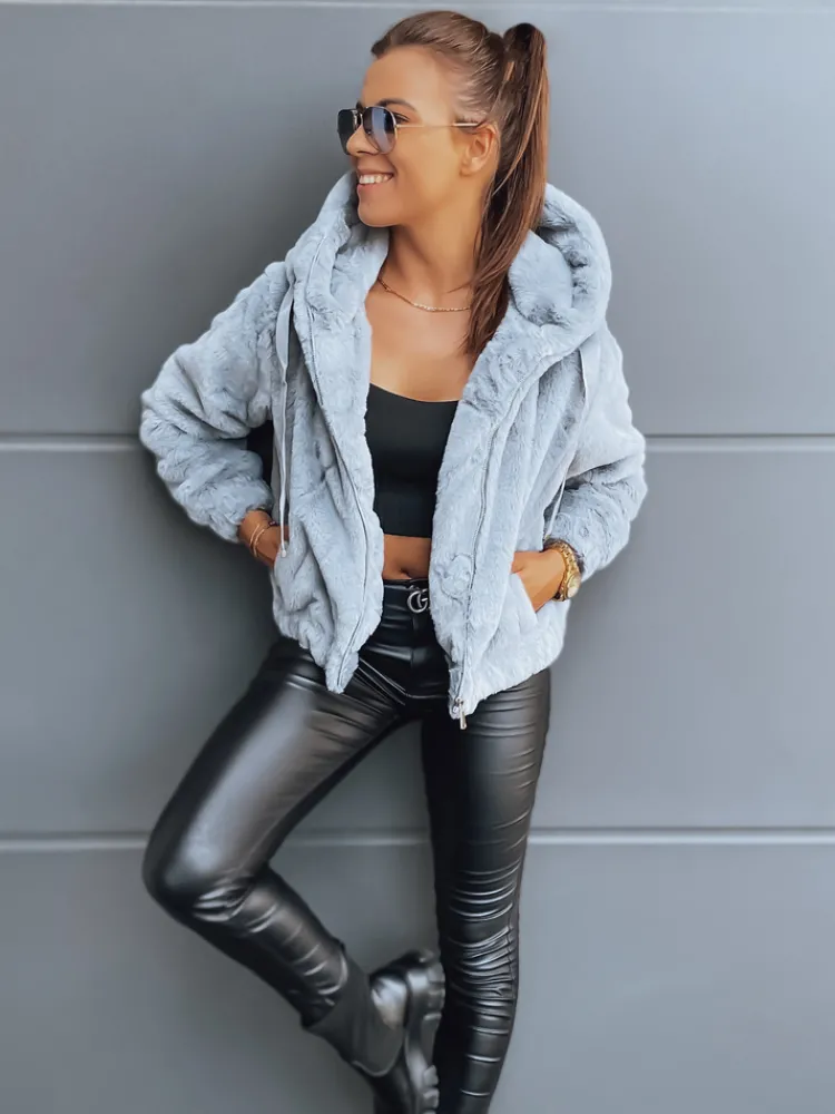 Kożuszki Damskie|Kurtki Damskie>Dstreet Kurtka damska FRESCO szara TY2972