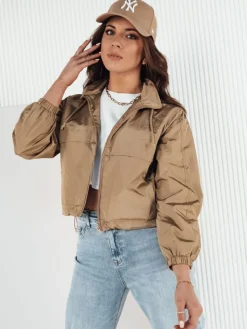 Kurtki Damskie>Dstreet Kurtka damska GRAUS beżowa TY4221