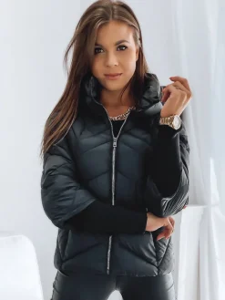 Kurtki Damskie>Dstreet Kurtka damska INESS czarna TY3141