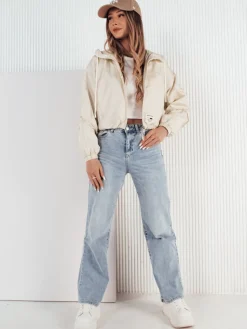 Kurtki Damskie>Dstreet Kurtka damska ISCAR biała TY4207