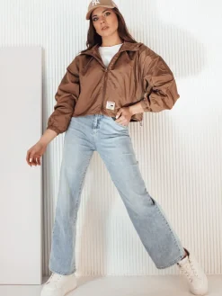 Kurtki Damskie>Dstreet Kurtka damska ISCAR brązowa TY4234