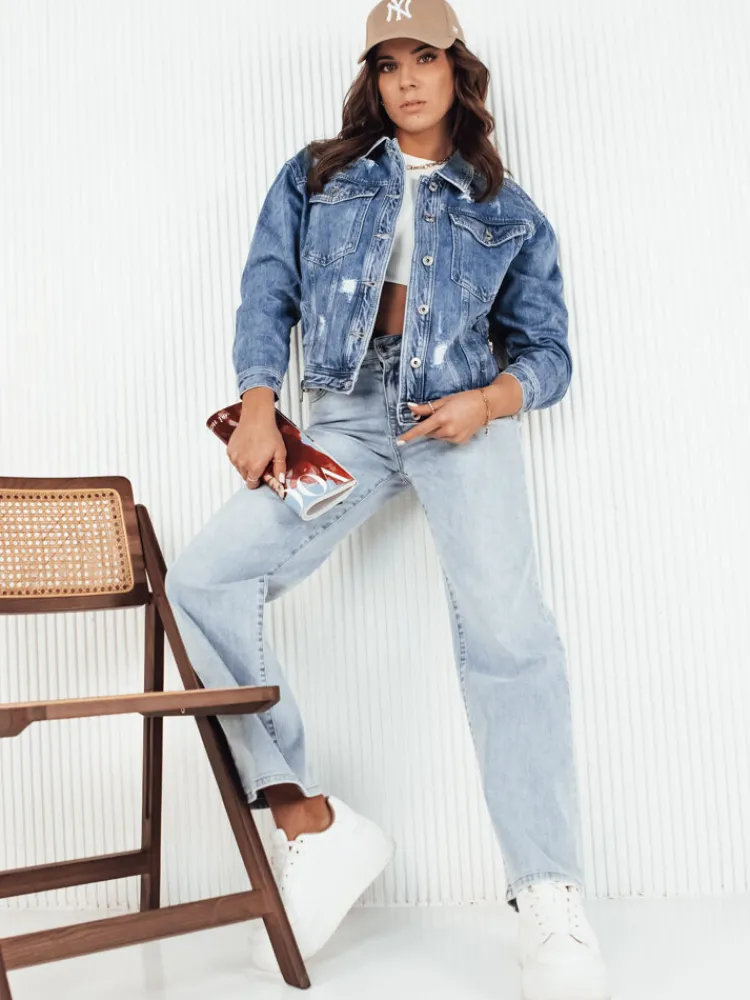 Kurtki Damskie>Dstreet Kurtka damska jeansowa BILGON niebieska TY4139