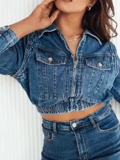 Kurtki Damskie>Dstreet Kurtka damska jeansowa BLIRNA niebieska TY4167