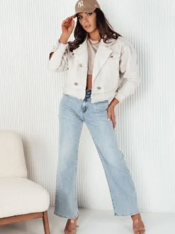 Kurtki Damskie>Dstreet Kurtka damska jeansowa LUISE jasnobeżowa TY4124