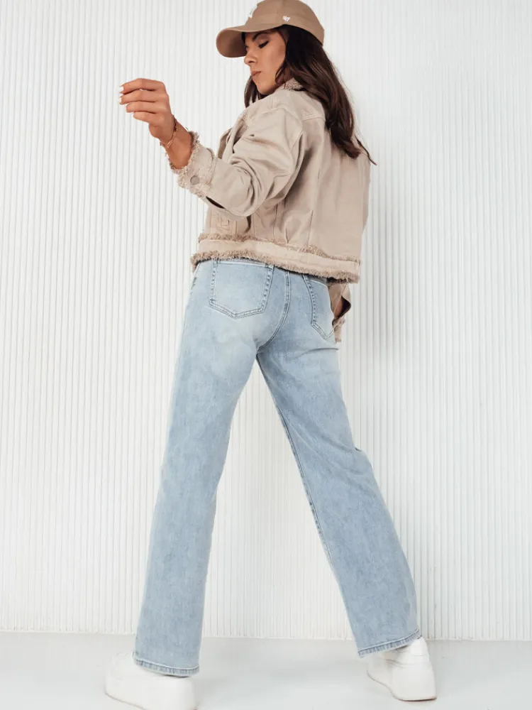 Kurtki Damskie>Dstreet Kurtka damska jeansowa LUISE beżowa TY4125