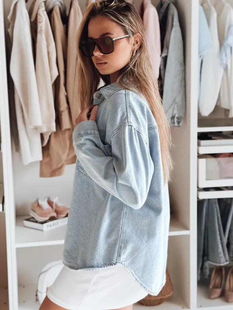 Kurtki Damskie>Dstreet Kurtka damska jeansowa oversize BLUEDIVA niebieska TY4900