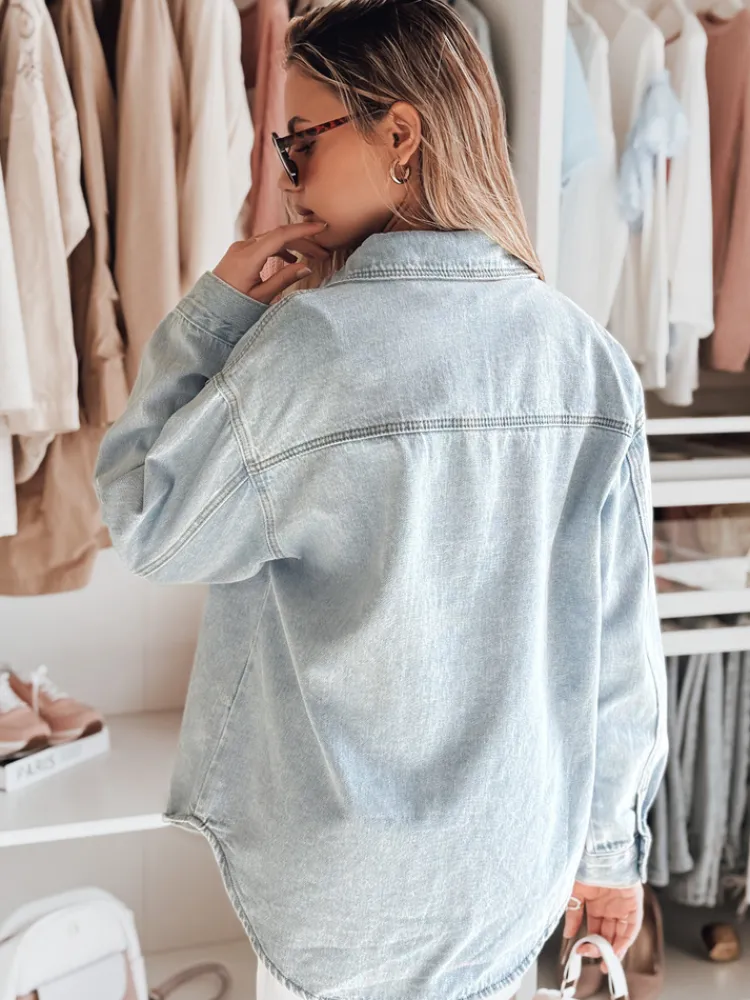 Kurtki Damskie>Dstreet Kurtka damska jeansowa oversize BLUEDIVA niebieska TY4900