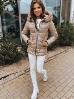 Kurtki Damskie>Dstreet Kurtka damska JENIFER kamelowa TY3072