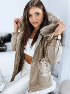 Kurtki Damskie>Dstreet Kurtka damska MEGI beżowa TY3304