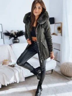 Kurtki Damskie>Dstreet Kurtka damska MEGI zielona TY3317