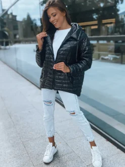 Kurtki Damskie>Dstreet Kurtka damska MOSTER czarna TY2931