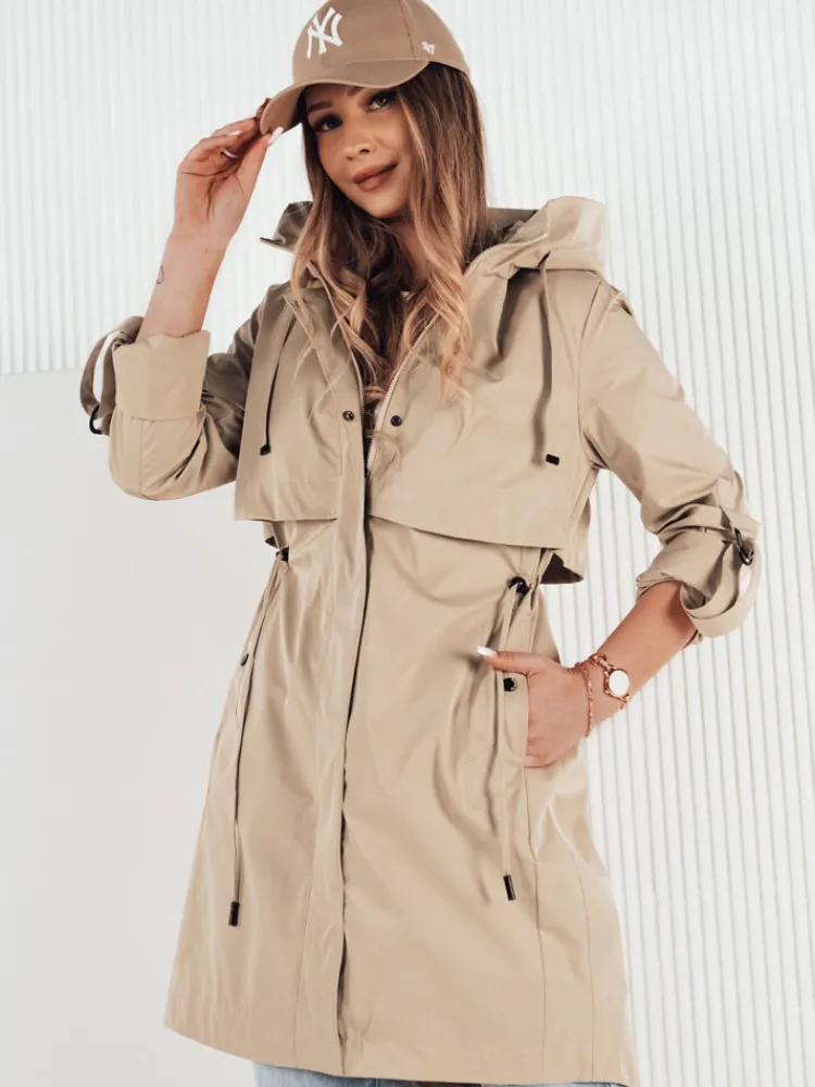 Kurtki Damskie>Dstreet Kurtka damska NOCITO kamelowa TY4202