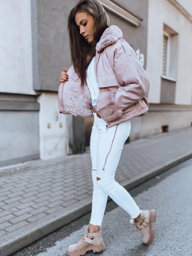 Kurtki Damskie>Dstreet Kurtka damska OLIVIERA różowa TY2072z