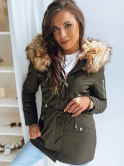 Kurtki Damskie>Dstreet Kurtka damska parka AVENA II zielona TY3676