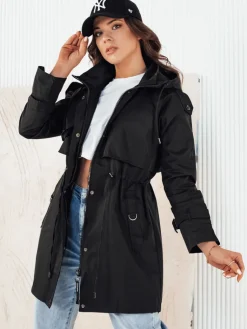 Kurtki Damskie>Dstreet Kurtka damska parka BRENS czarna TY4230