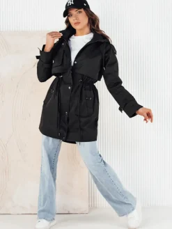 Kurtki Damskie>Dstreet Kurtka damska parka BRENS czarna TY4230