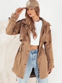 Kurtki Damskie>Dstreet Kurtka damska parka BRENS beżowa TY4231