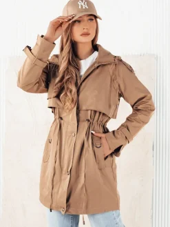 Kurtki Damskie>Dstreet Kurtka damska parka BRENS beżowa TY4231