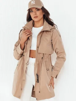 Kurtki Damskie>Dstreet Kurtka damska parka BRENS beżowa TY4232