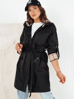 Kurtki Damskie>Dstreet Kurtka damska parka CIVIT czarna TY4212