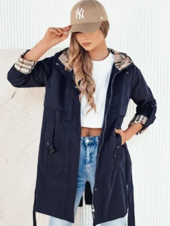 Kurtki Damskie>Dstreet Kurtka damska parka CIVIT granatowa TY4211