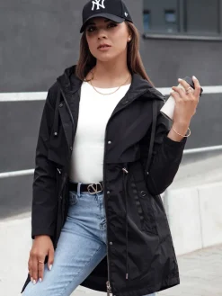 Kurtki Damskie>Dstreet Kurtka damska parka GLAMJACKET czarna TY4384