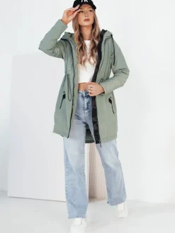 Kurtki Damskie>Dstreet Kurtka damska parka GROLIN zielona TY4174