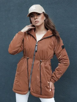 Kurtki Damskie>Dstreet Kurtka damska parka HENRY kamelowa TY4495